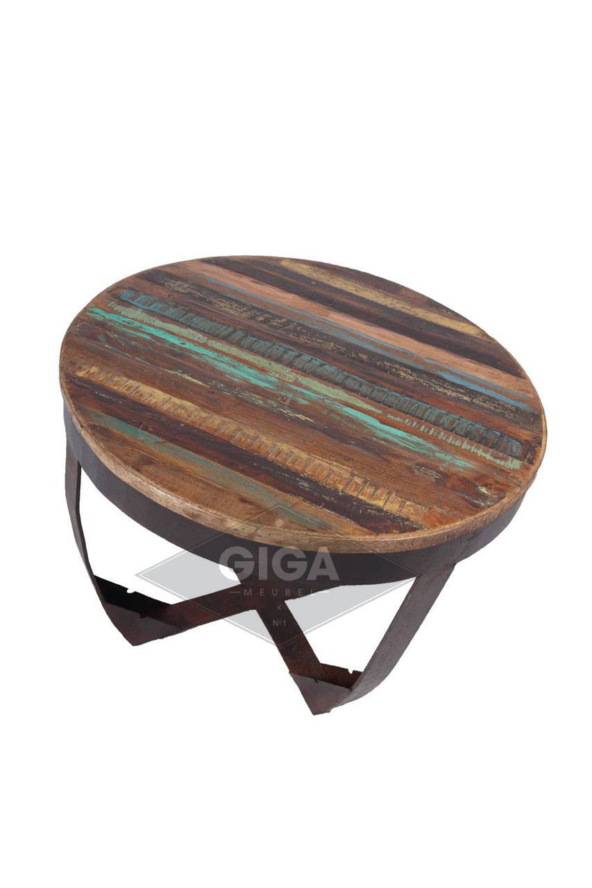 Salontafel Rond Wit Houten Poten Houten tafel ijzeren onderstel houten salontafel met metalen Salontafel Rond Wit Houten Poten Houten tafel ijzeren onderstel houten salontafel met metalen
