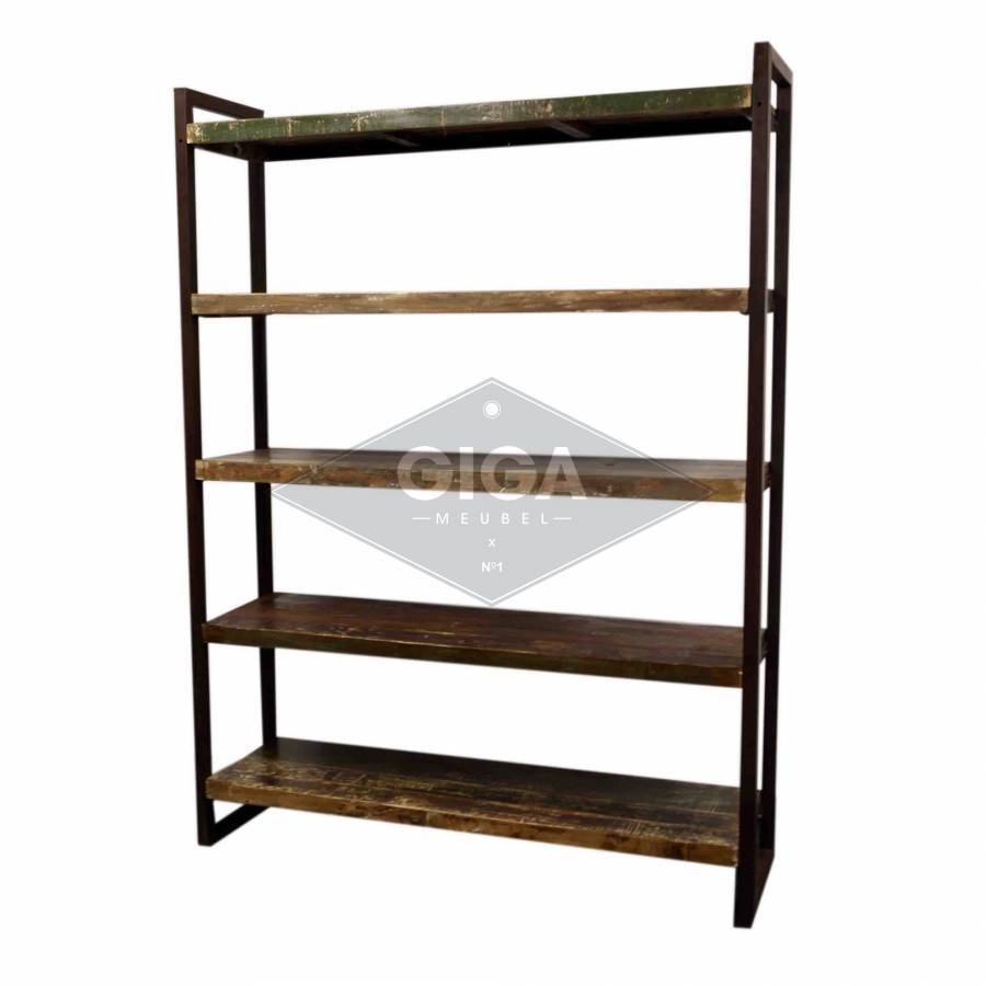 Industriële boekenkast Groot Zwart: € 499,- bij Giga Meubel! Industriële boekenkast Groot Zwart: € 499,- bij Giga Meubel!