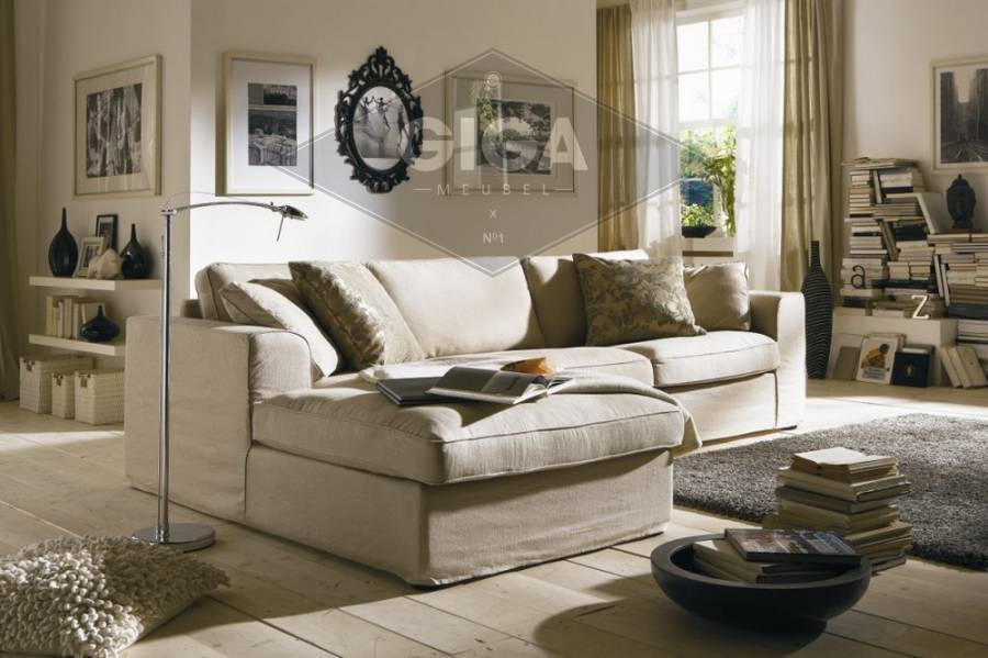 Betaalbare luxe banken koopt u bij giga meubel Beige woonkamer banken