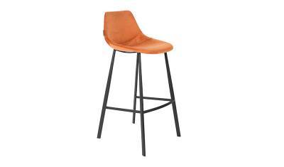 Barstoel Franky velvet Orange Barstoel Franky velvet Orange