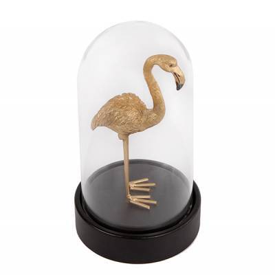 Flamingo in stolp messing Flamingo in stolp messing