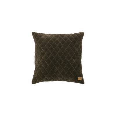 BePure Cuddle Diamond Kussen Fluweel Dark Taupe 45x45 BePure Cuddle Diamond Kussen Fluweel Dark Taupe 45x45