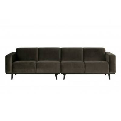 Statement 4-zits bank 280 cm velvet warm groen Statement 4-zits bank 280 cm velvet warm groen