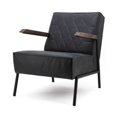 Fauteuil Wiebe - zwart arizona leder Fauteuil Wiebe - zwart arizona leder