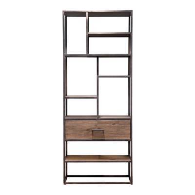 Boekenkast Hudson 1 lade - bruin - Eleonora Boekenkast Hudson 1 lade - bruin - Eleonora