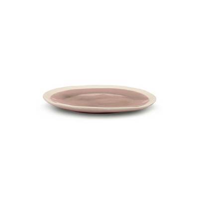 VTwonen Bord Crackle Finish Pink 26cm VTwonen Bord Crackle Finish Pink 26cm