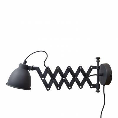 Wandlamp Harmonica Ø12cm. vintage black Wandlamp Harmonica Ø12cm. vintage black
