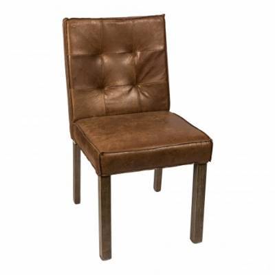 PTMD Stoel Cross Leather Brown PTMD Stoel Cross Leather Brown