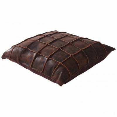 PTMD Kussen Leather Dark Brown PTMD Kussen Leather Dark Brown