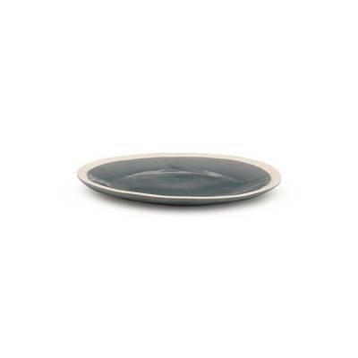 VTwonen Bord Crackle Finish Grey 16cm VTwonen Bord Crackle Finish Grey 16cm