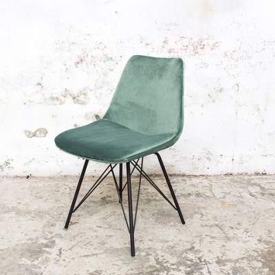 Stoel Ivy Velvet Green set van 2 Stoel Ivy Velvet Green set van 2