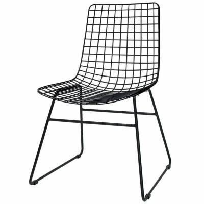 HK Living Stoel Wire Zwart HK Living Stoel Wire Zwart