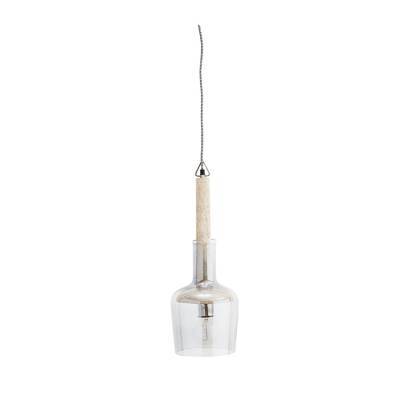 Madam Stoltz Hanglamp Glass Wood Madam Stoltz Hanglamp Glass Wood