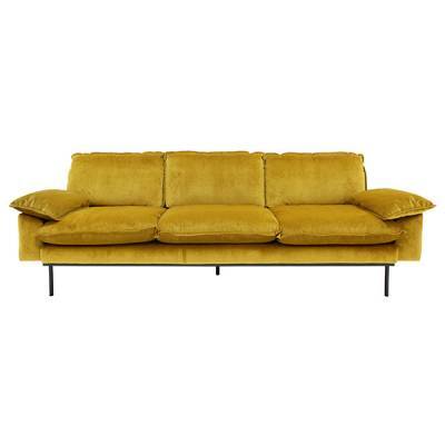 HKliving retro sofa 4-zits oker HKliving retro sofa 4-zits oker