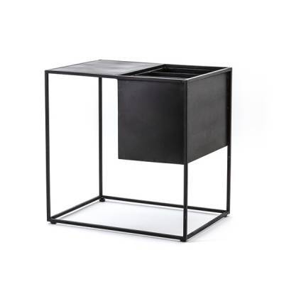 Bijzettafel Peperboy - Zwart - By-Boo Bijzettafel Peperboy - Zwart - By-Boo