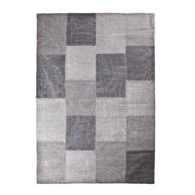 By-Boo Vloerkleed Patchwork Mono Antraciet 160x230 By-Boo Vloerkleed Patchwork Mono Antraciet 160x230
