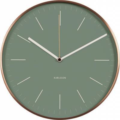 Karlsson Klok Minimal Jungle Green Copper Karlsson Klok Minimal Jungle Green Copper