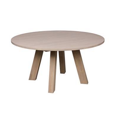 Woood Eettafel Rhonda Eiken Fumed 150cm Woood Eettafel Rhonda Eiken Fumed 150cm