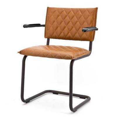 Stoel Vesper Met Armleuning Cognac Stoel Vesper Met Armleuning Cognac