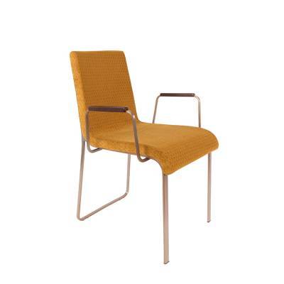 Dutchbone Stoel Flor Okergeel Dutchbone Stoel Flor Okergeel