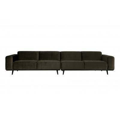 Statement xl 4-zits bank 360 cm velvet warm groen Statement xl 4-zits bank 360 cm velvet warm groen