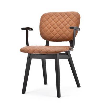 Stoel Kanto Met Armleuning Cognac Stoel Kanto Met Armleuning Cognac