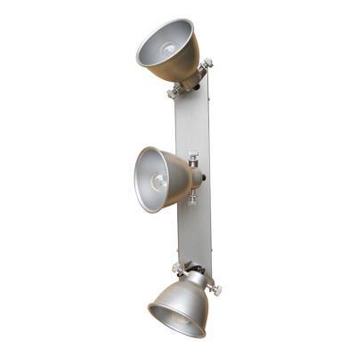 Stoere spot industrial 3-lichts antique zink Stoere spot industrial 3-lichts antique zink
