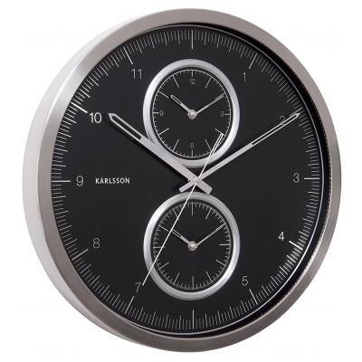Karlsson Klok Multiple Time Black Karlsson Klok Multiple Time Black