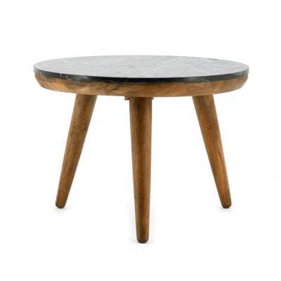 By-Boo Bijzettafel Trident Marble Black Large By-Boo Bijzettafel Trident Marble Black Large