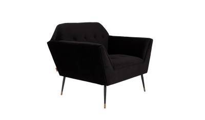 Dutchbone Fauteuil Kate Black Dutchbone Fauteuil Kate Black