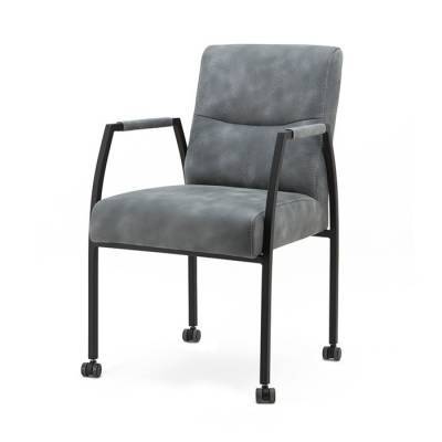 Chair Fiona with arm and wheels - anthracite Cherokee Chair Fiona with arm and wheels - anthracite Cherokee