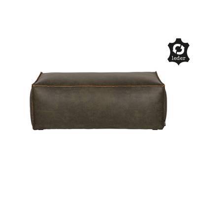 BePure Rodeo Poef Army Leer BePure Rodeo Poef Army Leer
