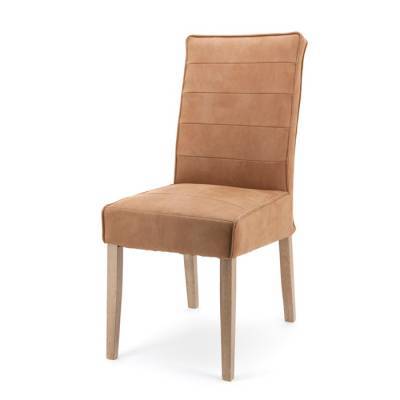 Stoel Flora met grijze poot - cognac amarillo Stoel Flora met grijze poot - cognac amarillo