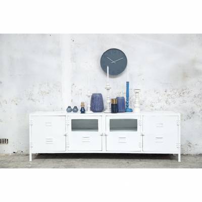 Tv Meubel Locker Vintage Glass Wit Tv Meubel Locker Vintage Glass Wit