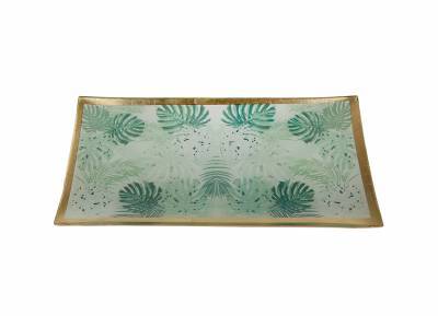 Botanische schaal glas L Botanische schaal glas L