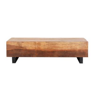 Salontafel Blok Metalen Poot Salontafel Blok Metalen Poot