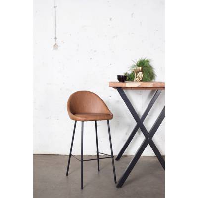 Barstoel Jet - Bruin - Giga Meubel Barstoel Jet - Bruin - Giga Meubel