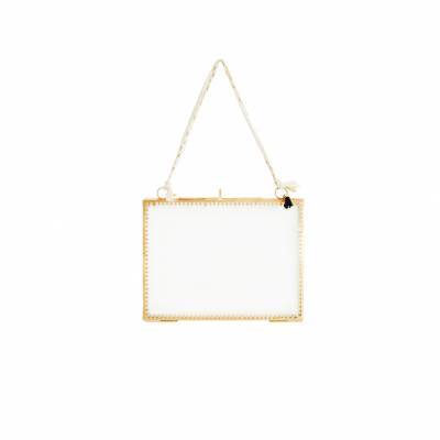 Madam Stoltz Fotolijst Gold Cotton Liggend Madam Stoltz Fotolijst Gold Cotton Liggend