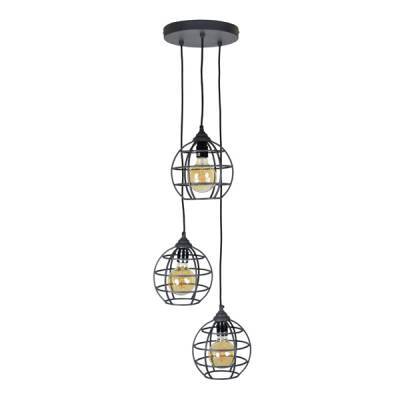 Hanglamp Globe 3-lichts - Ø19 - Vintage Zwart - Urban Interiors Hanglamp Globe 3-lichts - Ø19 - Vintage Zwart - Urban Interiors