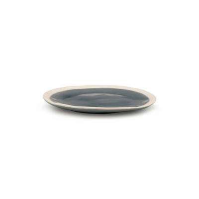 VTwonen Bord Crackle Finish Grey 26cm VTwonen Bord Crackle Finish Grey 26cm