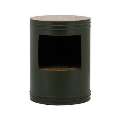 By-Boo Bijzettafel Barrel Groen By-Boo Bijzettafel Barrel Groen