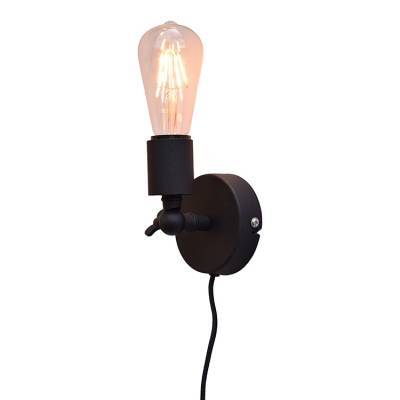 Wandlamp Bulby vintage black Wandlamp Bulby vintage black