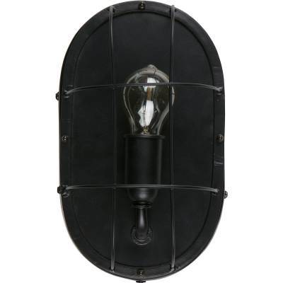 Gabber wandlamp metaal zwart Gabber wandlamp metaal zwart