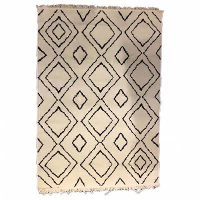 Vloerkleed Groove - 160x230cm - Wit - By-Boo Vloerkleed Groove - 160x230cm - Wit - By-Boo