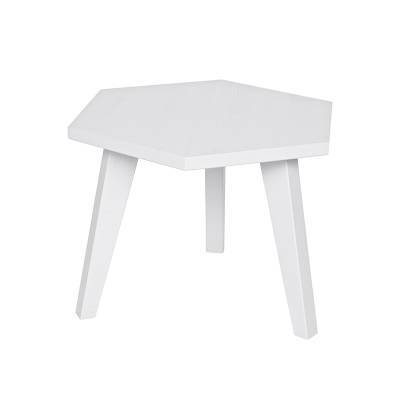 Woood Bijzettafel Hex Wit Woood Bijzettafel Hex Wit