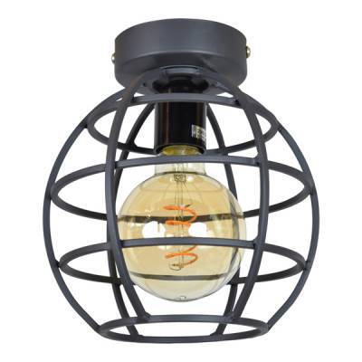 Plafondlamp Globe - Klein - Ø19x24 - Vintage Zwart - Urban Interiors Plafondlamp Globe - Klein - Ø19x24 - Vintage Zwart - Urban Interiors