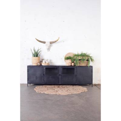 Tv-locker Lara - Zwart - 190cm - Giga Meubel Tv-locker Lara - Zwart - 190cm - Giga Meubel