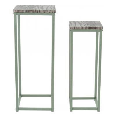 Leitmotiv Plantentafel Mere Iron Jungle Green Set Van 2 Leitmotiv Plantentafel Mere Iron Jungle Green Set Van 2