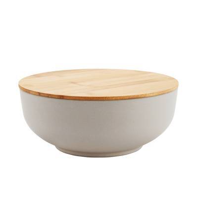 Madam Stoltz Schaal Bamboo Grey Madam Stoltz Schaal Bamboo Grey