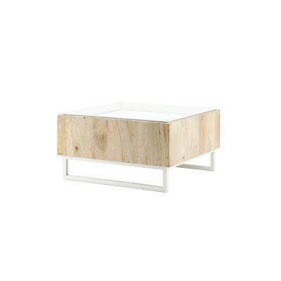 By-Boo Bijzettafel Hopper Wit By-Boo Bijzettafel Hopper Wit